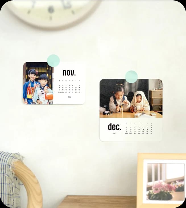 壁に貼って、いつでもいっしょ